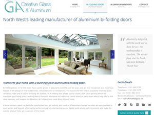 Creative Glass & Aluminium - Part of Shop Front Group Limited.  Creative GA Bifolding Doors & Windows are specialist manufacturers and installers of bespoke aluminium folding doors & aluminium window products